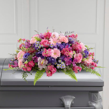 Glorious Garden Casket Spray – BELLE FLEURS & DESSINS, Lexington KY