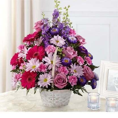 Pastel Peace Basket – BELLE FLEURS & DESSINS, Lexington KY