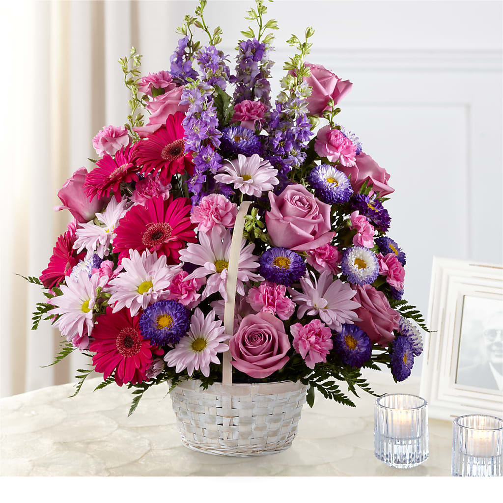 Pastel Peace Basket – BELLE FLEURS & DESSINS, Lexington KY