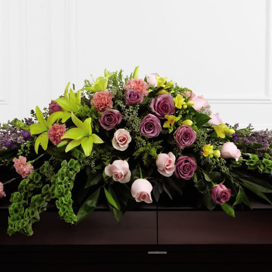 Forever Beloved Casket Spray – BELLE FLEURS & DESSINS, Lexington KY