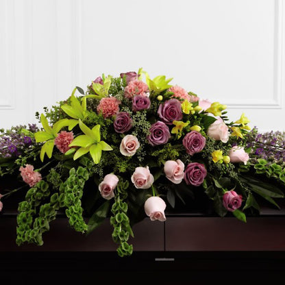 Forever Beloved Casket Spray – BELLE FLEURS & DESSINS, Lexington KY