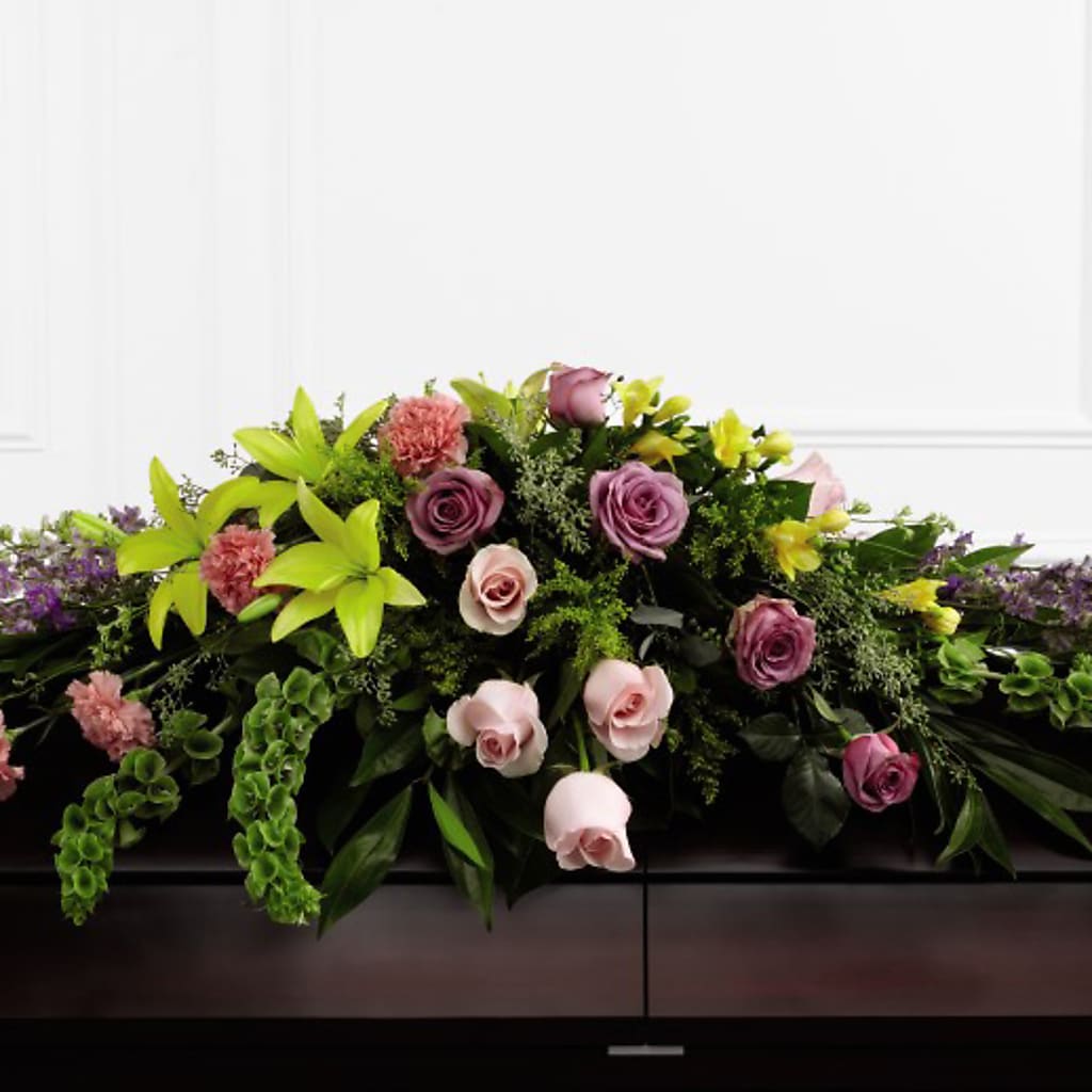 Forever Beloved Casket Spray – BELLE FLEURS & DESSINS, Lexington KY
