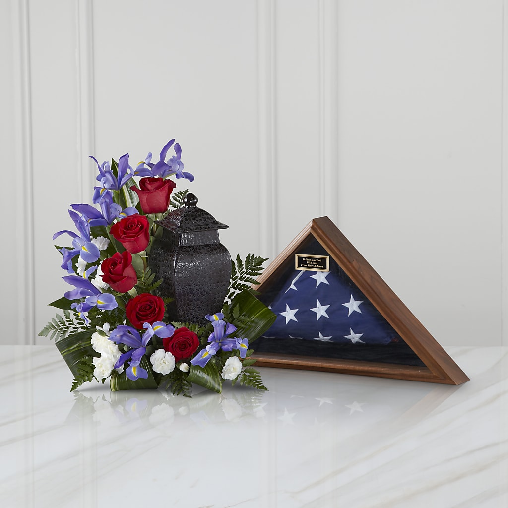 Patriotic Tribute Arrangement – BELLE FLEURS & DESSINS, Lexington KY