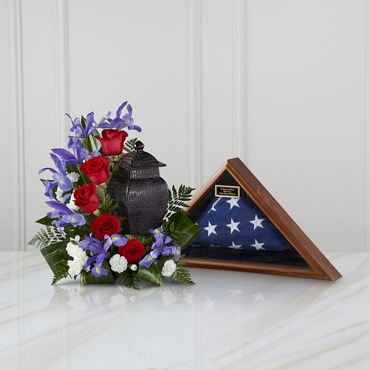 Patriotic Tribute Arrangement – BELLE FLEURS & DESSINS, Lexington KY