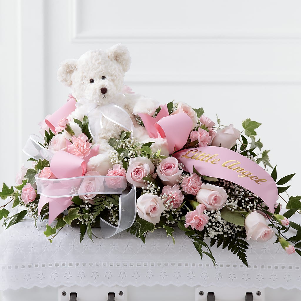 Touch of Sympathy Casket Spray – BELLE FLEURS & DESSINS, Lexington KY