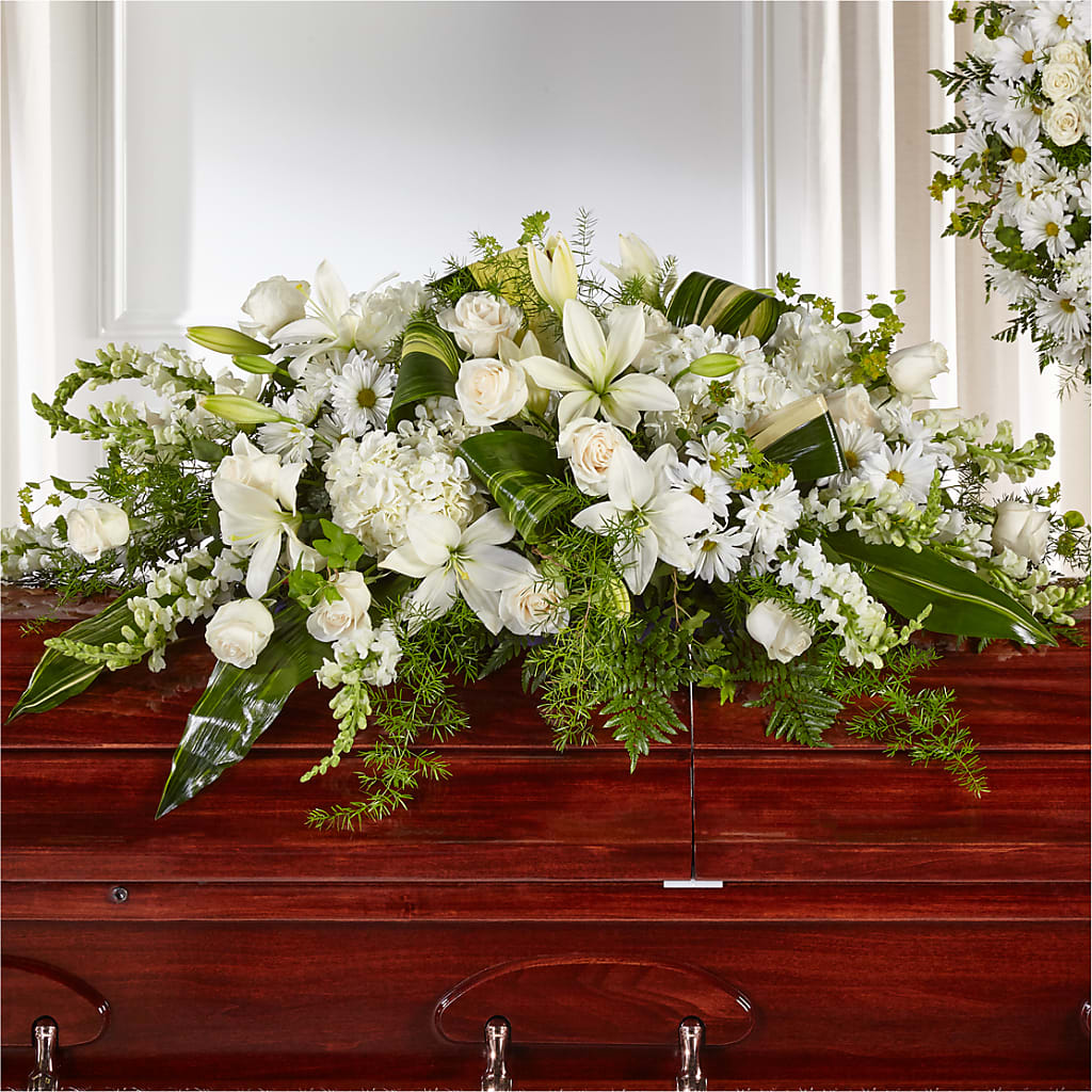 Abundance Casket Spray – BELLE FLEURS & DESSINS, Lexington KY