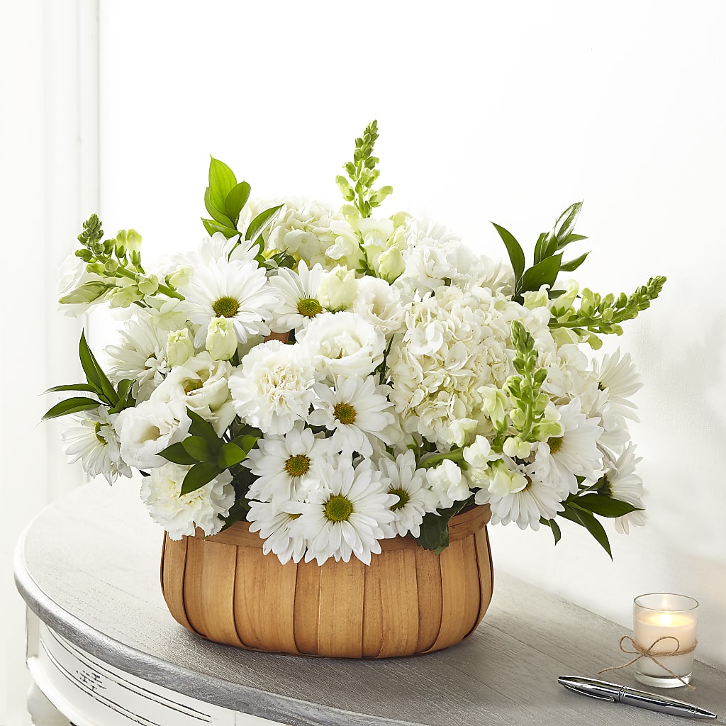 Pure Ivory Basket – BELLE FLEURS & DESSINS, Lexington KY