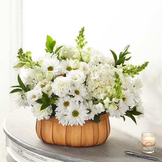 Pure Ivory Basket – BELLE FLEURS & DESSINS, Lexington KY