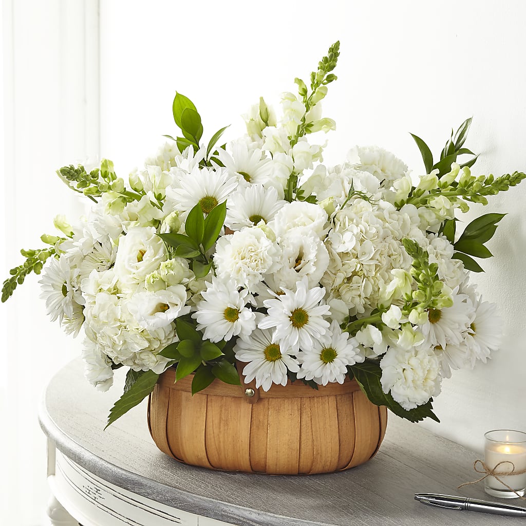 Pure Ivory Basket – BELLE FLEURS & DESSINS, Lexington KY
