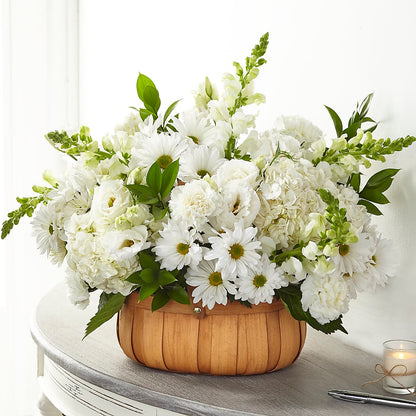 Pure Ivory Basket – BELLE FLEURS & DESSINS, Lexington KY