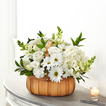 Pure Ivory Basket – BELLE FLEURS & DESSINS, Lexington KY