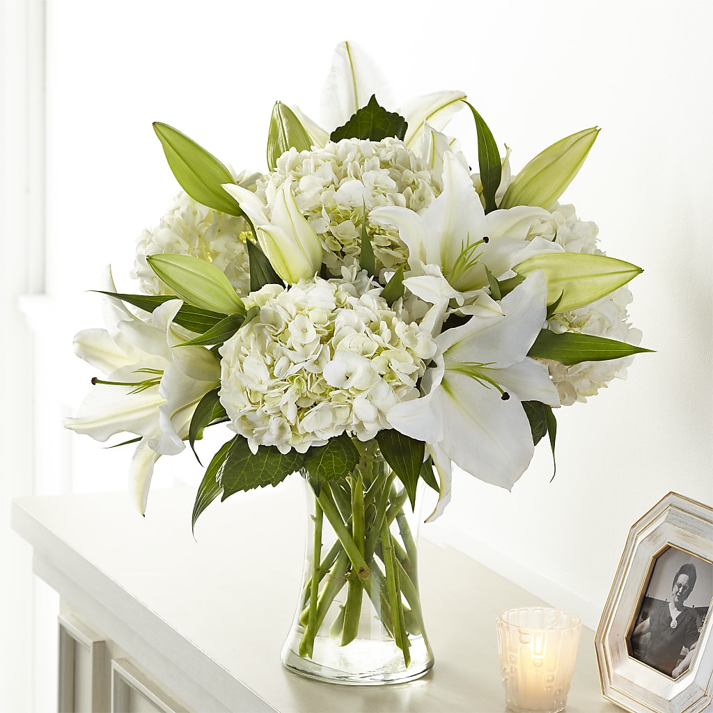 Compassionate Lily Bouquet – BELLE FLEURS & DESSINS, Lexington KY