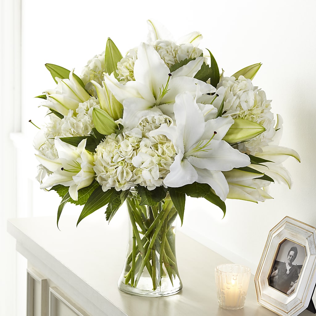 Compassionate Lily Bouquet – BELLE FLEURS & DESSINS, Lexington KY