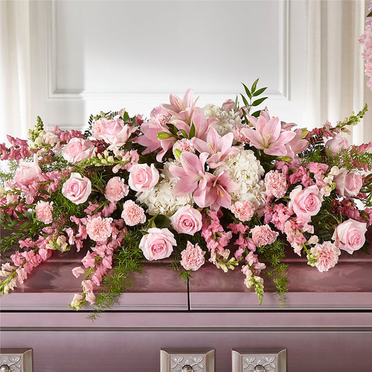 Life & Remembrance Casket Spray – BELLE FLEURS & DESSINS, Lexington KY