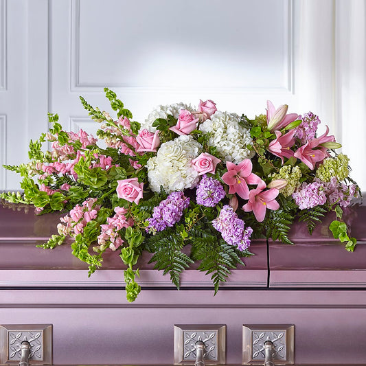 Life's Gratitude Casket Spray – BELLE FLEURS & DESSINS, Lexington KY