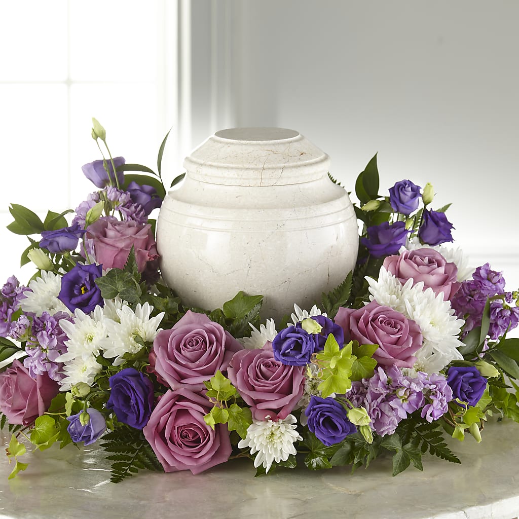 Blooming Sympathy Cremation Adornment – BELLE FLEURS & DESSINS, Lexington KY