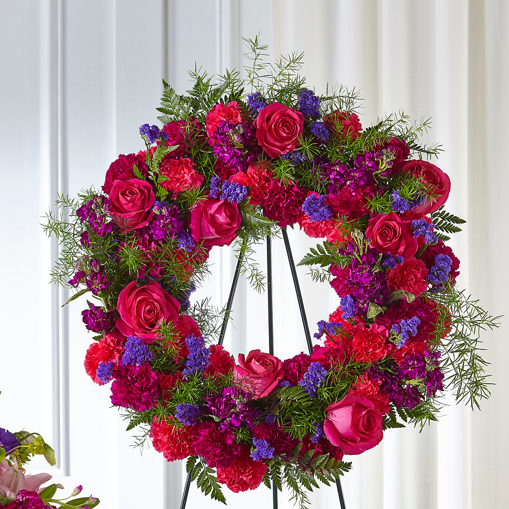 Calming Colors Wreath – BELLE FLEURS & DESSINS, Lexington KY