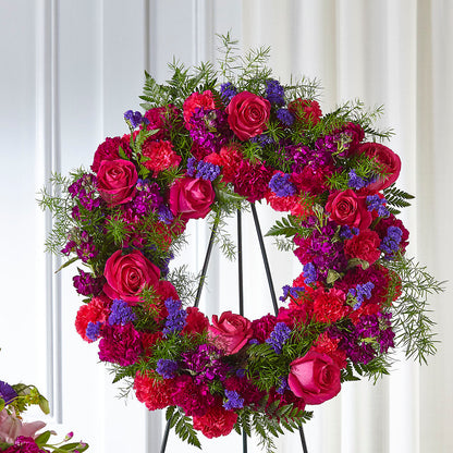Calming Colors Wreath – BELLE FLEURS & DESSINS, Lexington KY