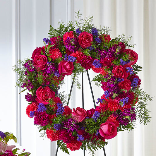 Calming Colors Wreath – BELLE FLEURS & DESSINS, Lexington KY