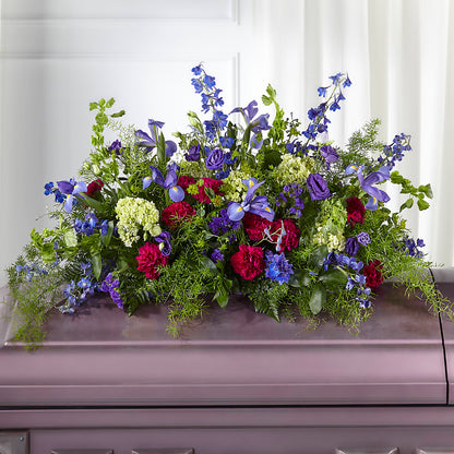 Always Treasured Casket Spray – BELLE FLEURS & DESSINS, Lexington KY