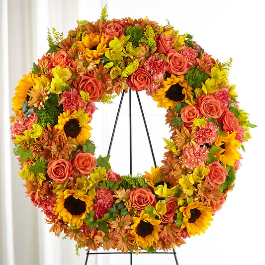 Autumnal Memories Wreath (Standard) – BELLE FLEURS & DESSINS, Lexington KY