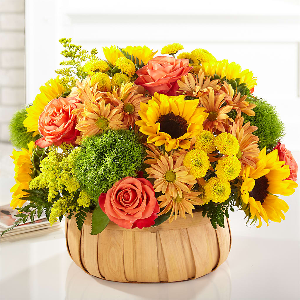 Harvest Sunflower Basket – BELLE FLEURS & DESSINS, Lexington KY