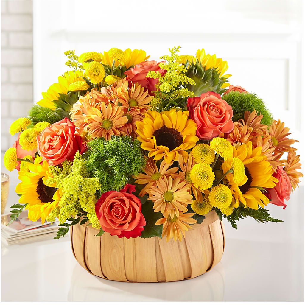Harvest Sunflower Basket – BELLE FLEURS & DESSINS, Lexington KY