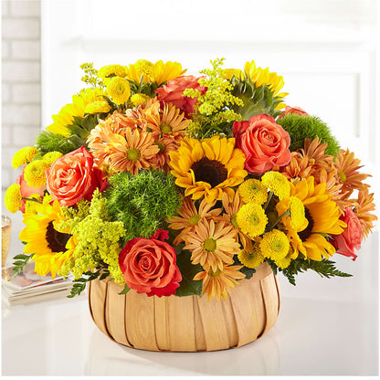 Harvest Sunflower Basket – BELLE FLEURS & DESSINS, Lexington KY