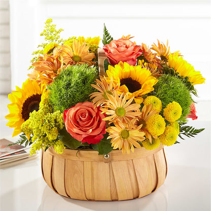 Harvest Sunflower Basket – BELLE FLEURS & DESSINS, Lexington KY