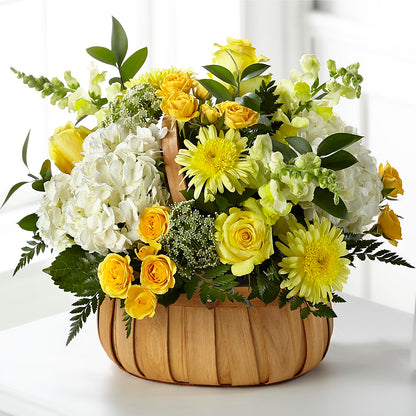Rustic Remembrance Basket – BELLE FLEURS & DESSINS, Lexington KY