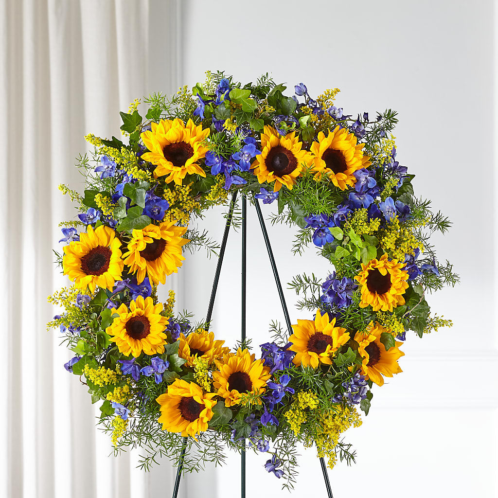 Bright Rays Wreath – BELLE FLEURS & DESSINS, Lexington KY