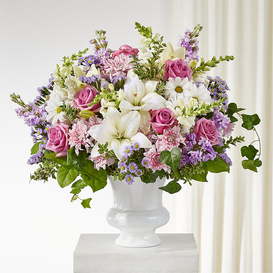 Remarkable Life Urn Arrangement – BELLE FLEURS & DESSINS, Lexington KY