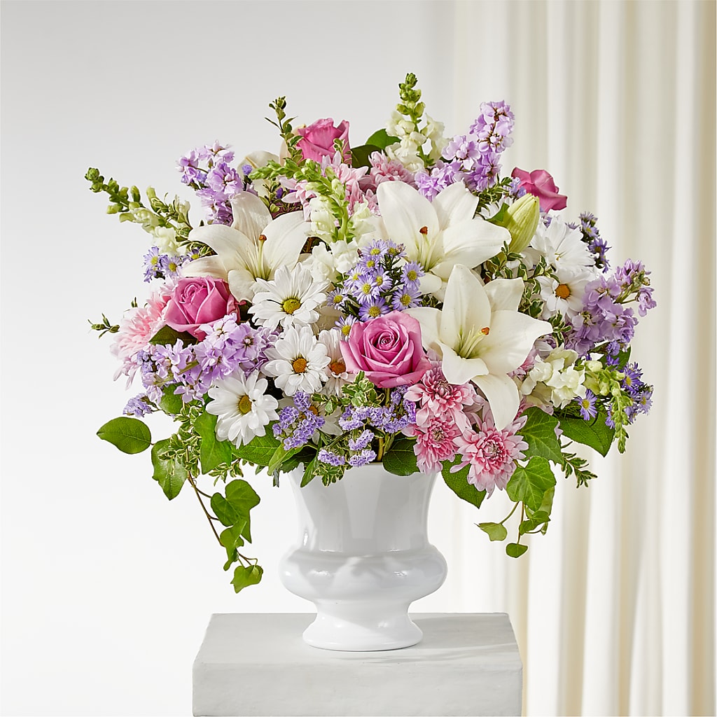 Remarkable Life Urn Arrangement – BELLE FLEURS & DESSINS, Lexington KY