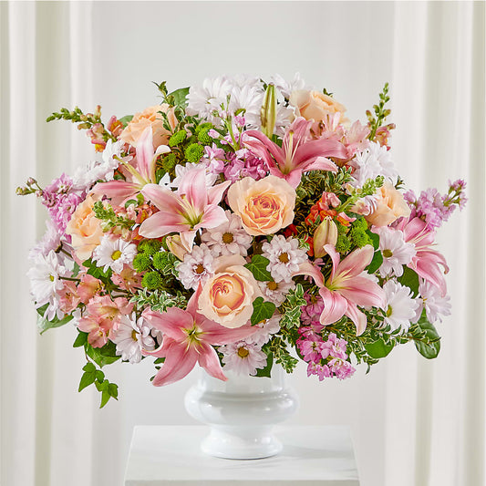 Heartfelt Gesture Urn Arrangement – BELLE FLEURS & DESSINS, Lexington KY