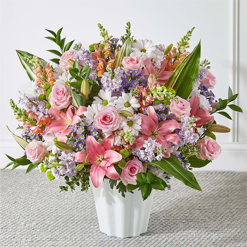 Abundant Compassion Floor Basket – BELLE FLEURS & DESSINS, Lexington KY