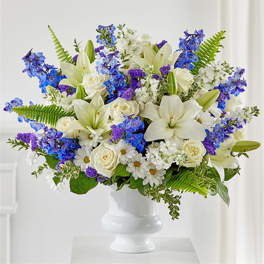 Expressions of Hope Urn Arrangement – BELLE FLEURS & DESSINS, Lexington KY