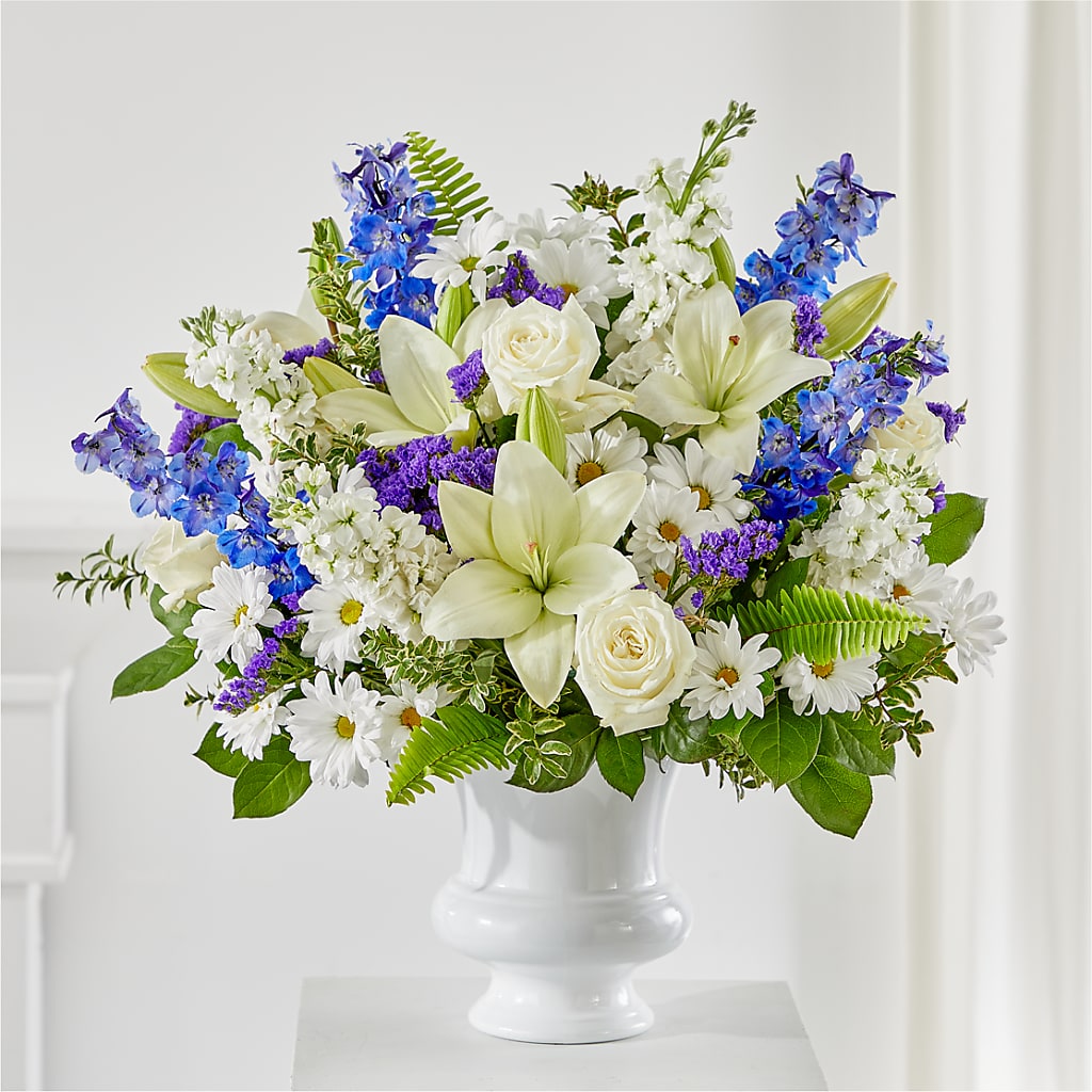 Expressions of Hope Urn Arrangement – BELLE FLEURS & DESSINS, Lexington KY