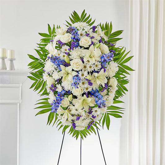 At Rest Standing Spray – BELLE FLEURS & DESSINS, Lexington KY