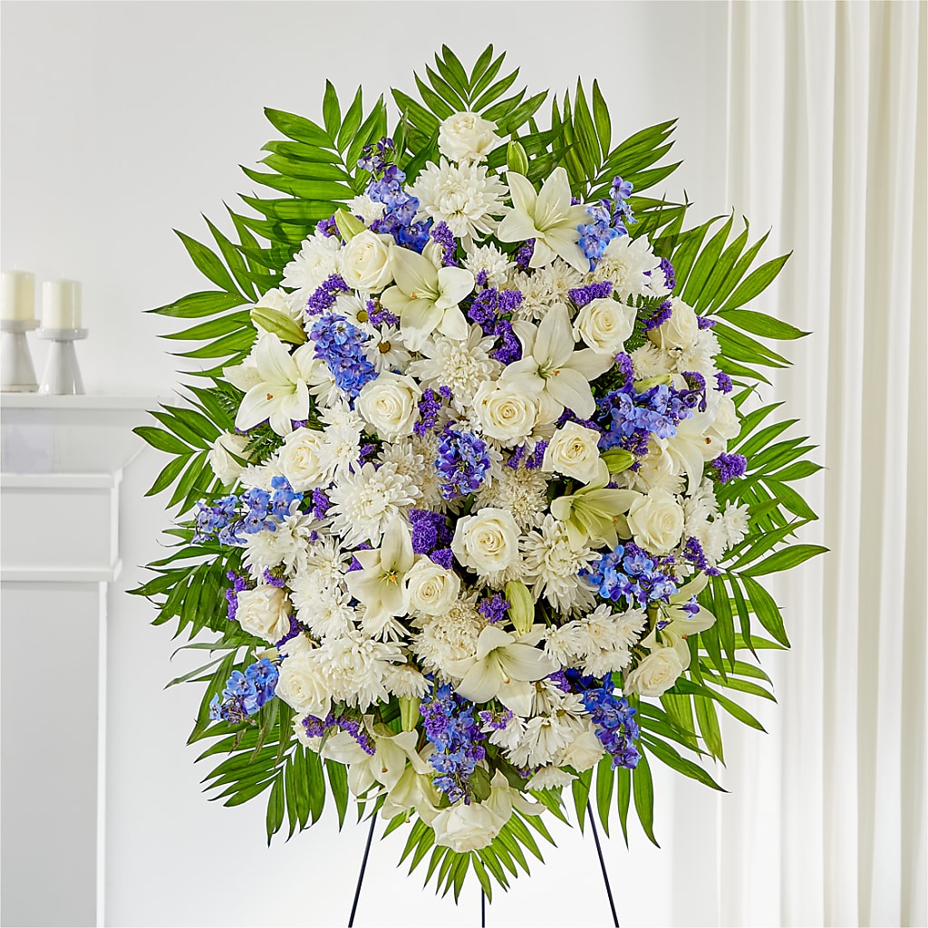At Rest Standing Spray – BELLE FLEURS & DESSINS, Lexington KY