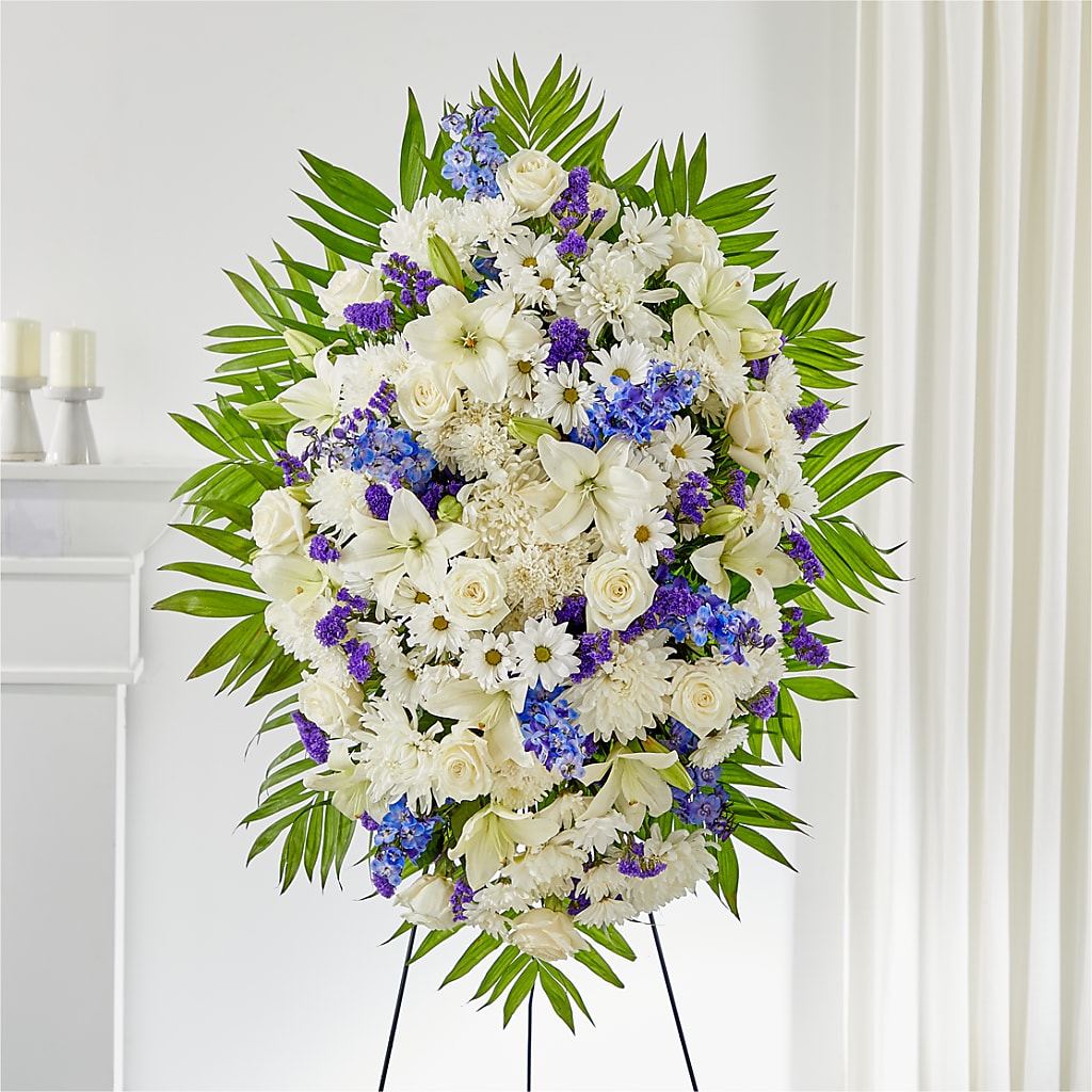At Rest Standing Spray – BELLE FLEURS & DESSINS, Lexington KY