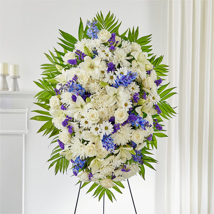 At Rest Standing Spray – BELLE FLEURS & DESSINS, Lexington KY