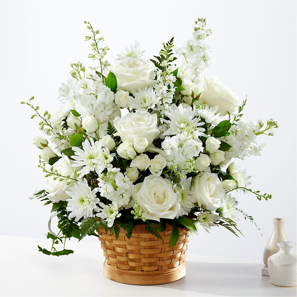 Heartfelt Condolences Arrangement – BELLE FLEURS & DESSINS, Lexington KY