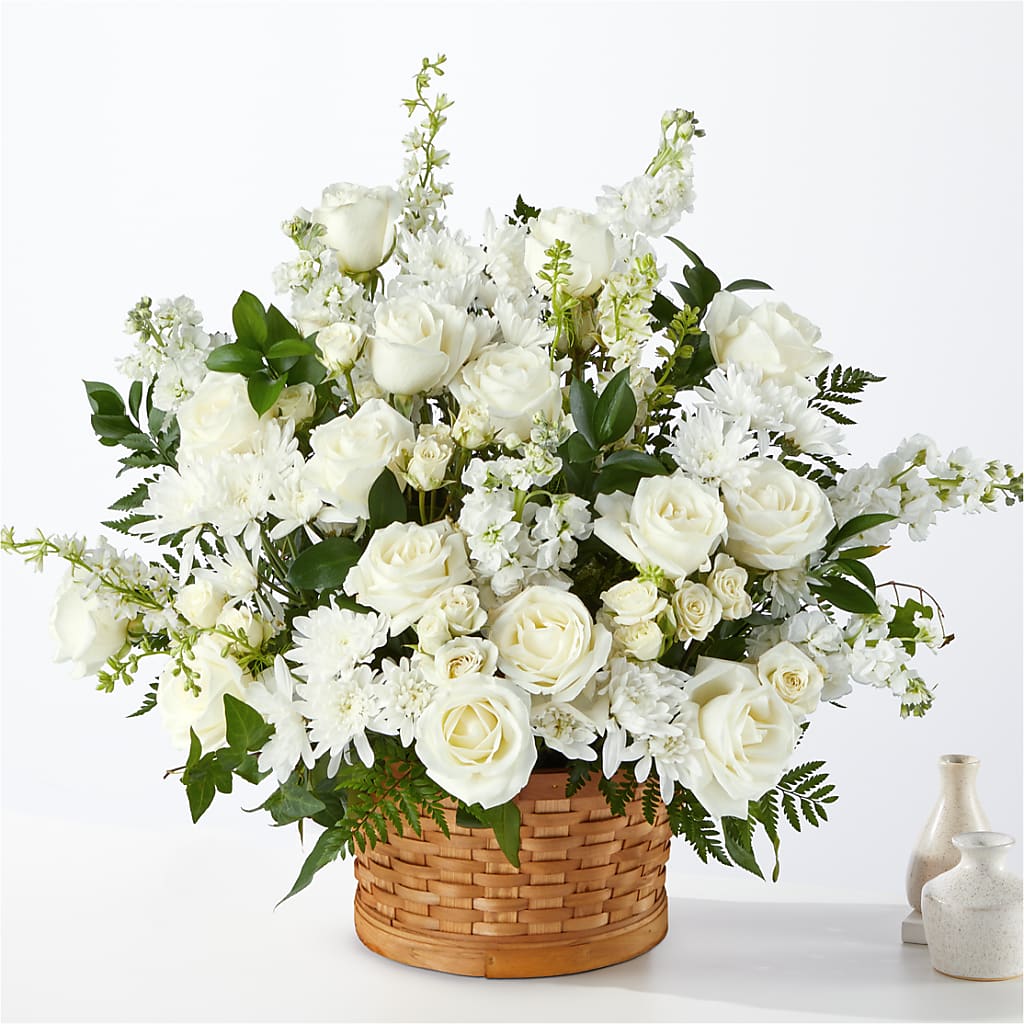 Heartfelt Condolences Arrangement – BELLE FLEURS & DESSINS, Lexington KY