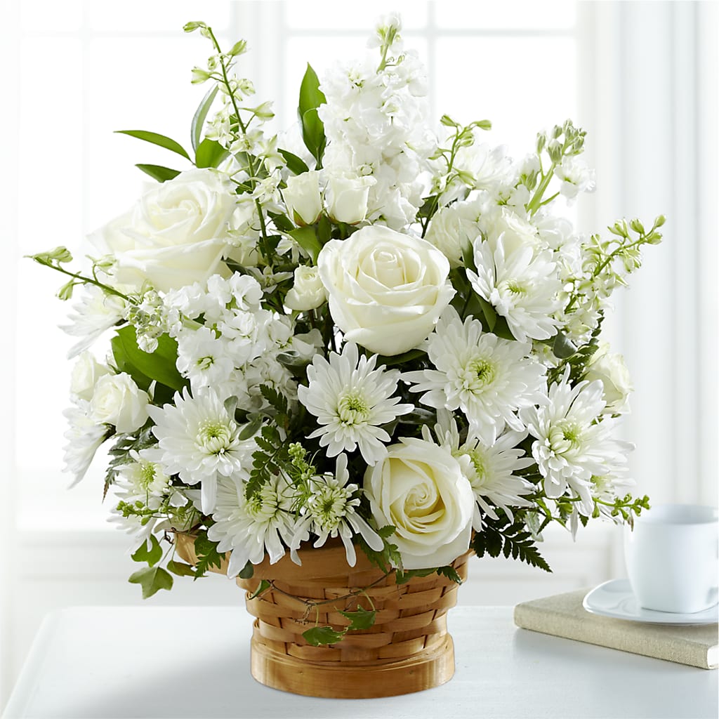 Heartfelt Condolences Arrangement – BELLE FLEURS & DESSINS, Lexington KY