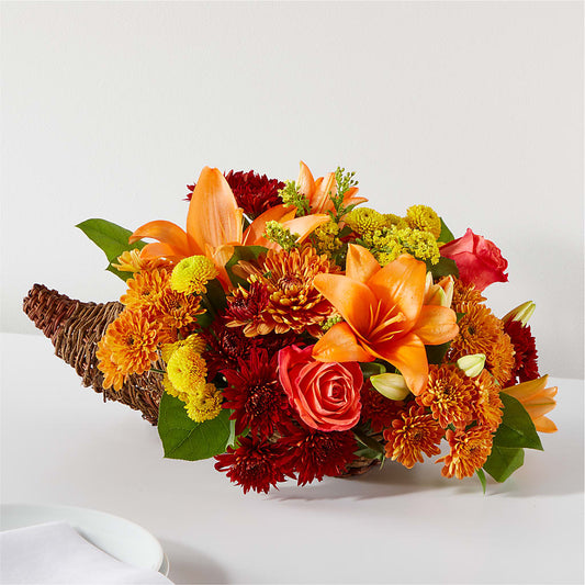 Bouquet of Blessings Cornucopia – BELLE FLEURS & DESSINS, Lexington KY