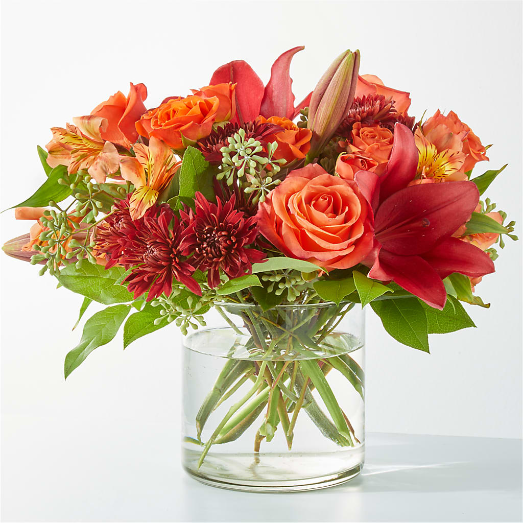 Crimson Leaves Bouquet – BELLE FLEURS & DESSINS, Lexington KY