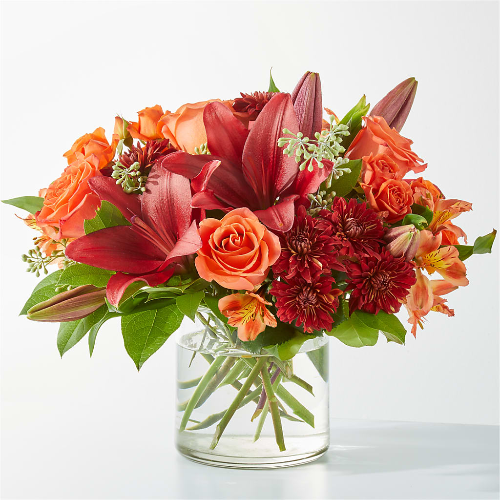 Crimson Leaves Bouquet – BELLE FLEURS & DESSINS, Lexington KY