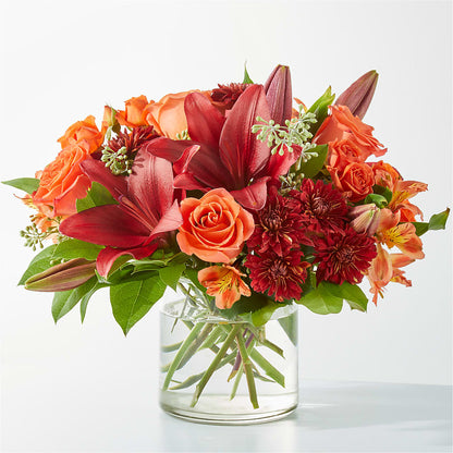 Crimson Leaves Bouquet – BELLE FLEURS & DESSINS, Lexington KY