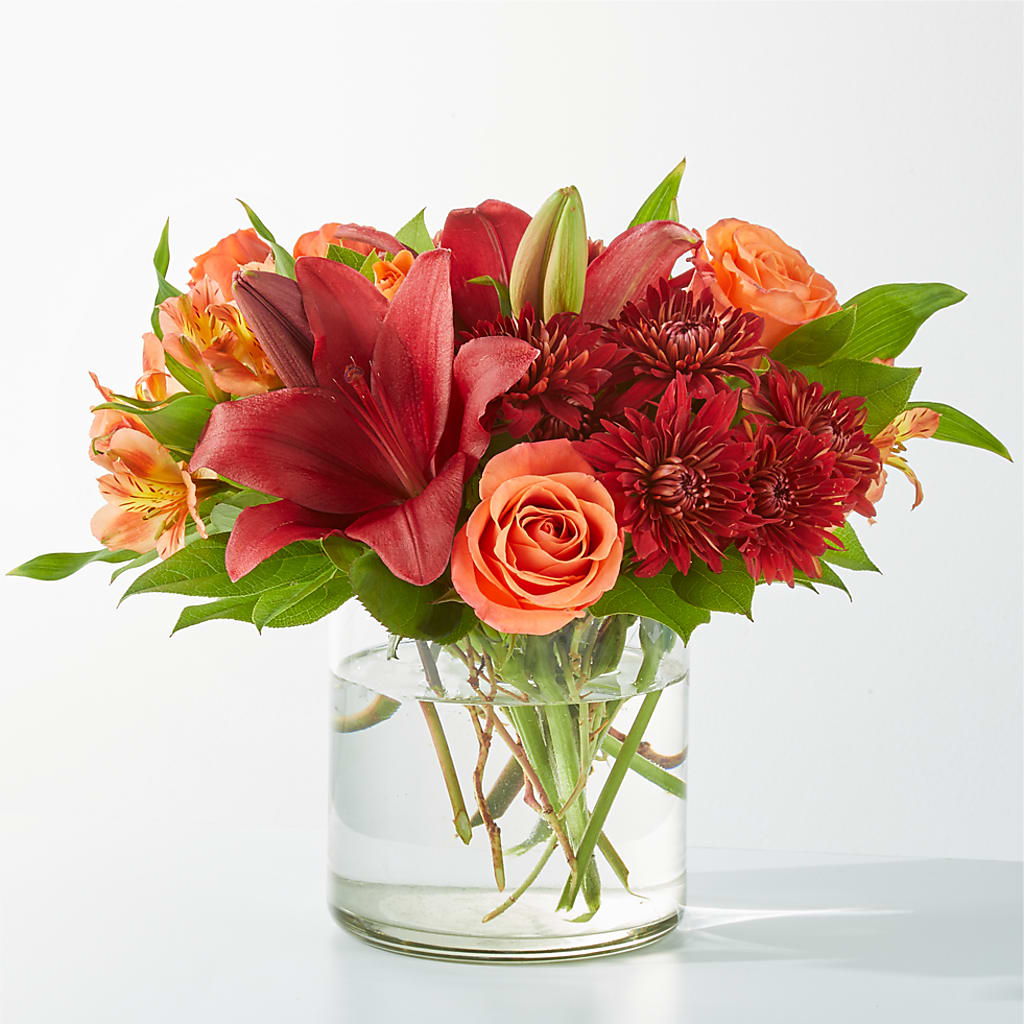 Crimson Leaves Bouquet – BELLE FLEURS & DESSINS, Lexington KY