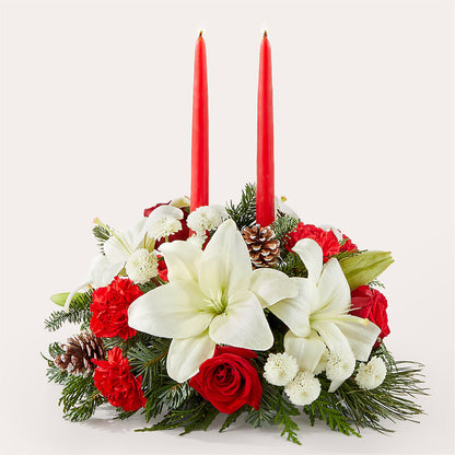 Seasonal Festivities Centerpiece – BELLE FLEURS & DESSINS, Lexington KY